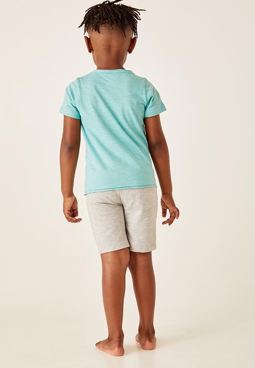 Flyersunion - Photographic surf tee - nile blue