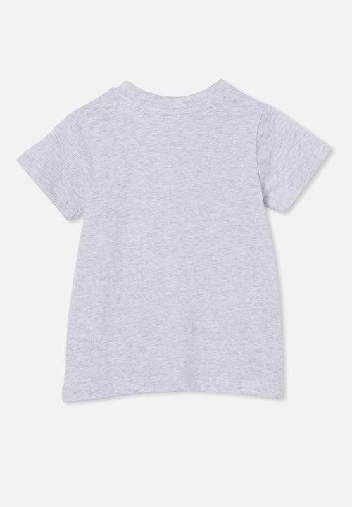 Cotton On - Jamie short sleeve tee-license - lcn wb cloud marle/space jam sylvester