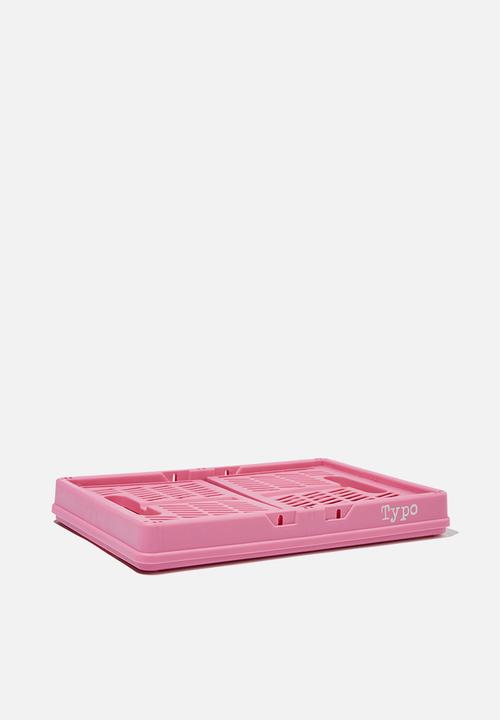 Typo - Midi foldable storage - pink 