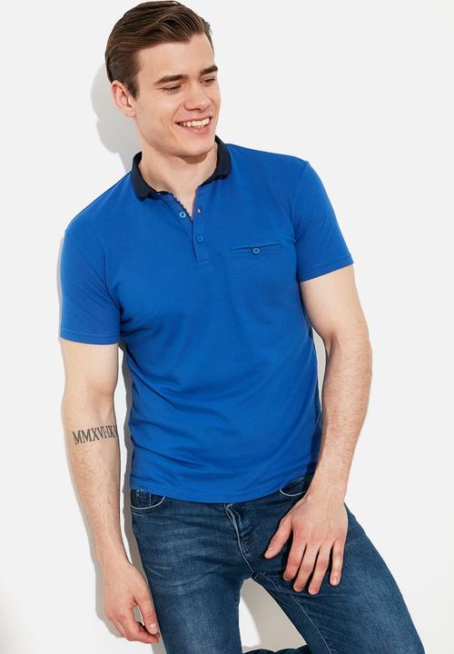 Trendyol - Chest pocket golfer - blue