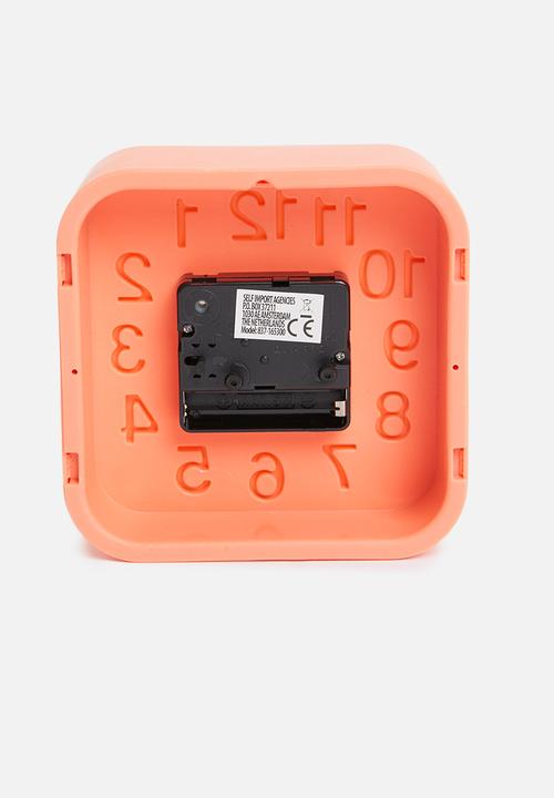 H&S - Square alarm clock - orange