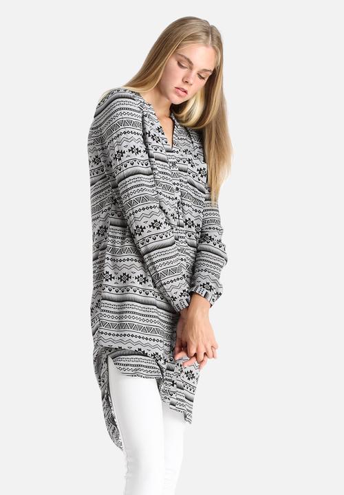 Vero Moda - Sue Ella Printed Long Shirt