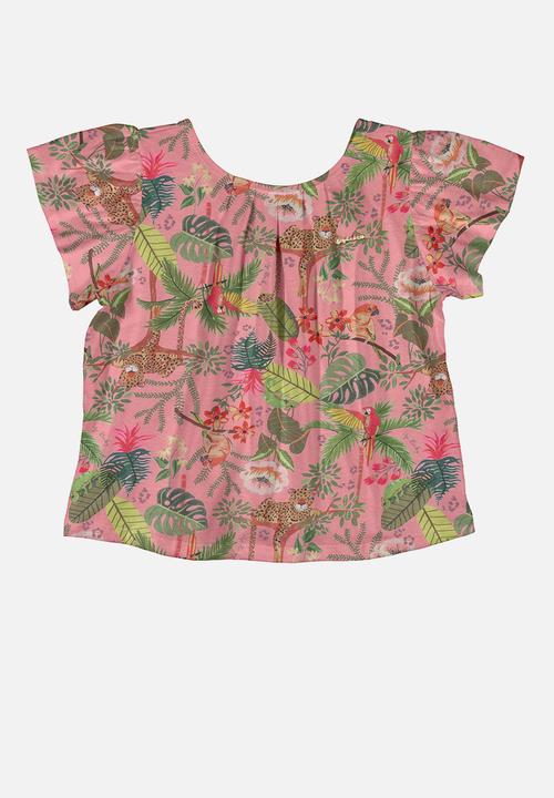 UP Baby - Floral set - light red