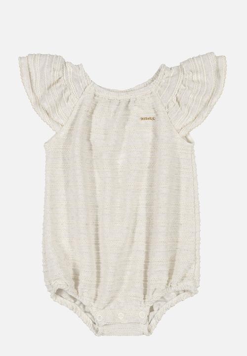UP Baby - Ruffle bodysuit - off white