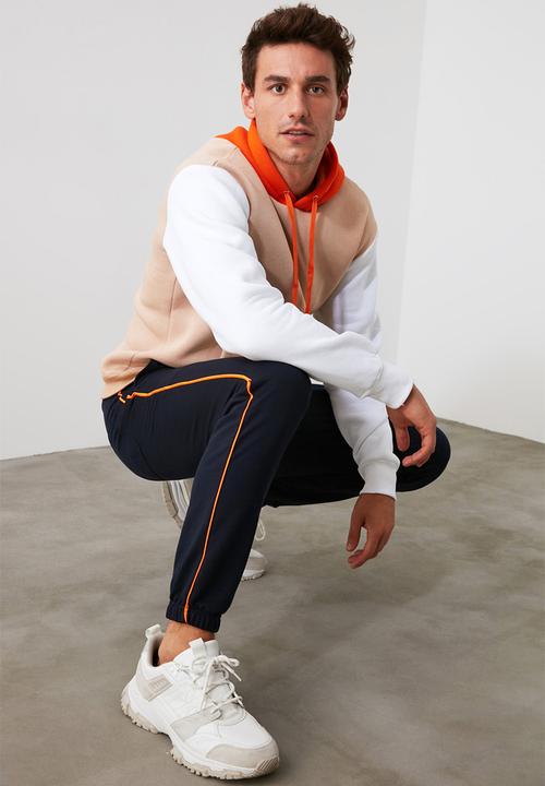 Trendyol - Thin piping joggers - navy