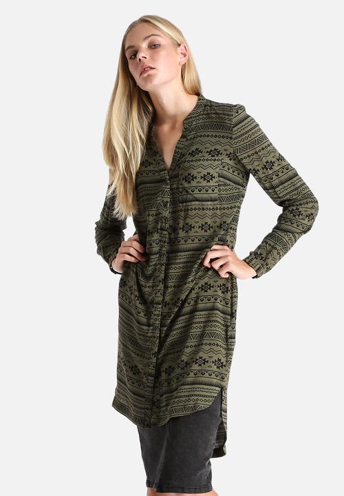 Vero Moda - Sue Ella Printed Long Shirt