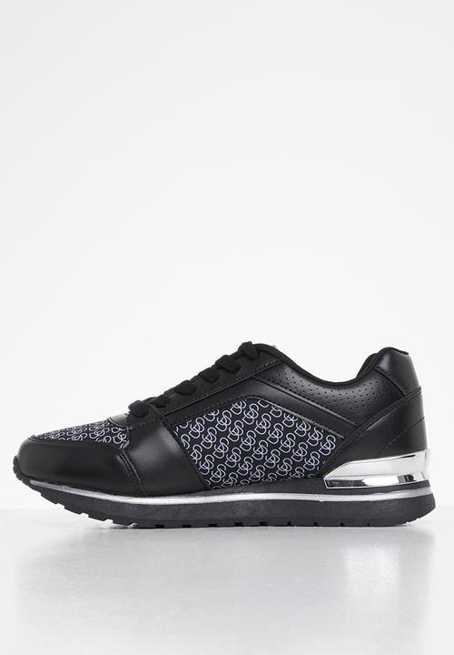 SISSY BOY - Logomania all over print sneaker  - black