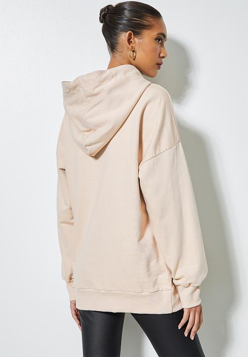 Superbalist - Longline hoodie - stone