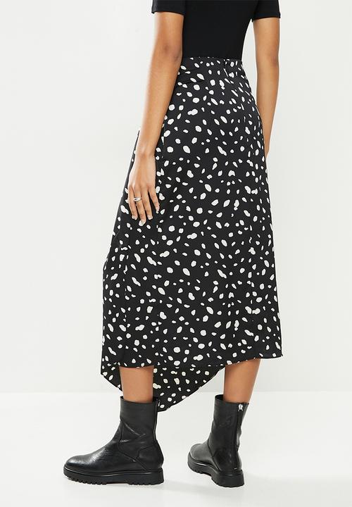 Vero Moda - Calina highwaist tie skirt - black