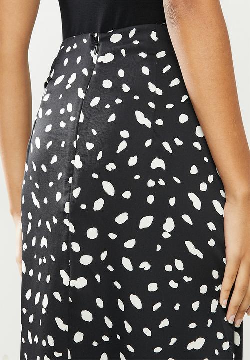 Vero Moda - Calina highwaist tie skirt - black