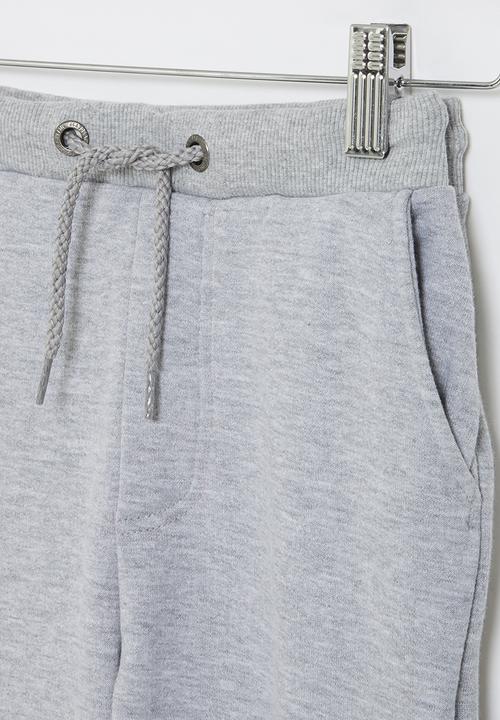 Aca Joe - Big-boys brushed fleece cargo jogger - grey