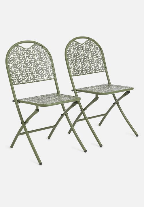 H&S - Punch folding chair - green