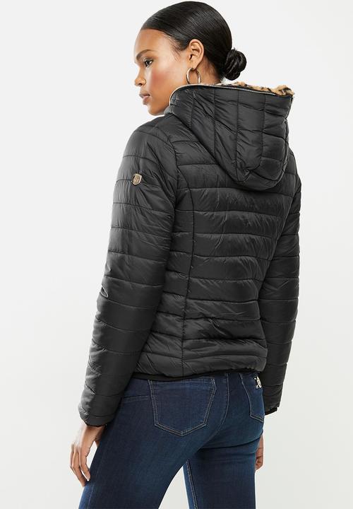 SISSY BOY - Bano: reversible puffer/ animal faux fur jacket - multi 