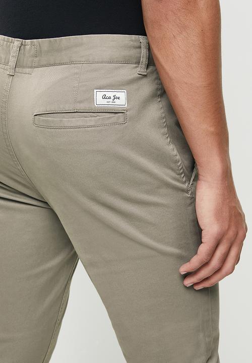 Aca Joe - Aca joe stretch chino pants - charcoal