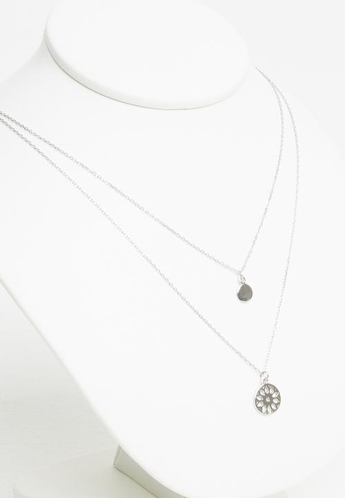 Superbalist - Double layered sterling silver necklace - silver 