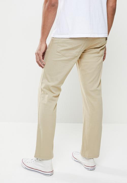 Wrangler - Texas stretch twill chino - stone