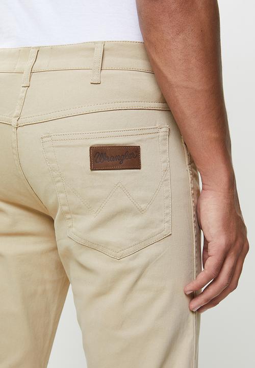 Wrangler - Texas stretch twill chino - stone