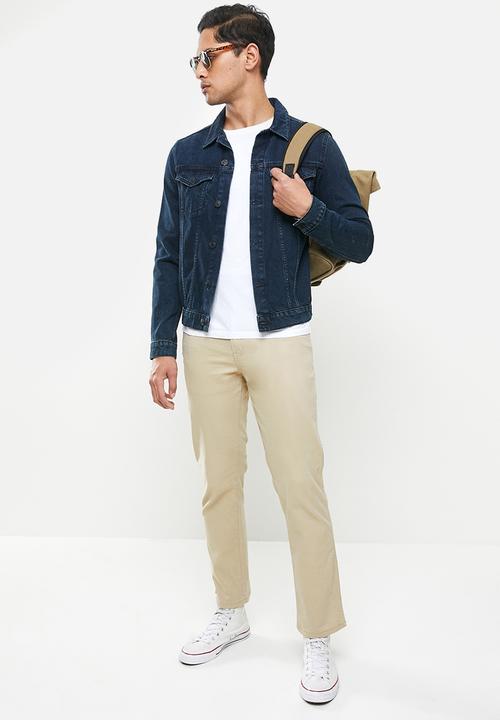 Wrangler - Texas stretch twill chino - stone