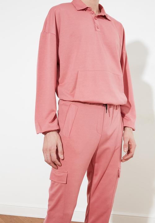 Trendyol - Basic sweatsuit - rose