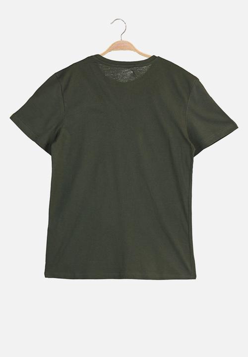 Trendyol - Graphic short sleeve tee - olive