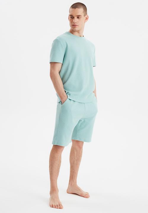 Trendyol - Plain top & shorts pj set - mint
