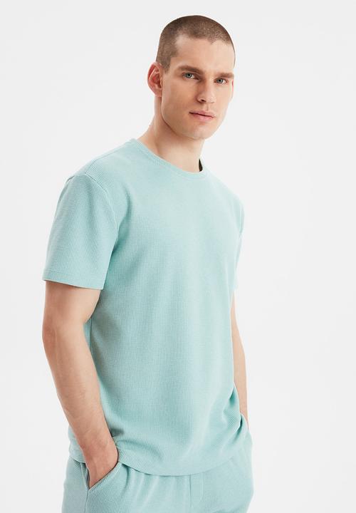 Trendyol - Plain top & shorts pj set - mint