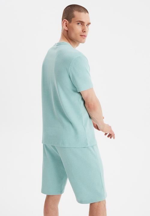 Trendyol - Plain top & shorts pj set - mint