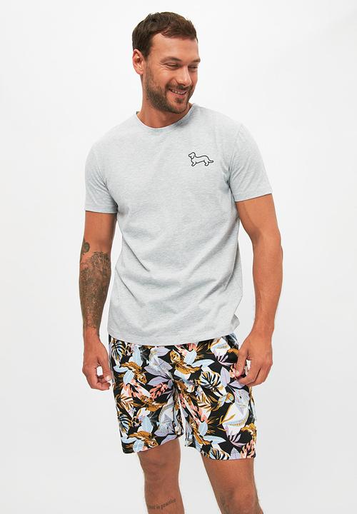 Trendyol - Short sleeve tee & shorts sleep set - multi