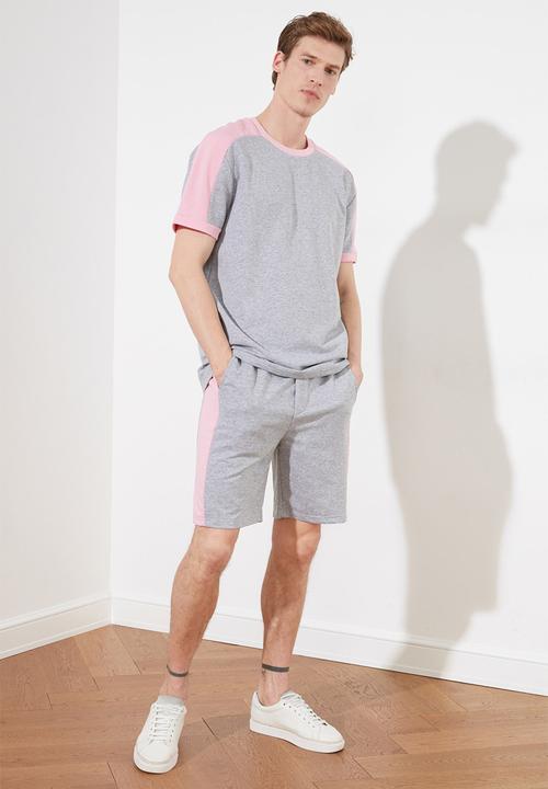 Trendyol - Side stripe sweatsuit - grey