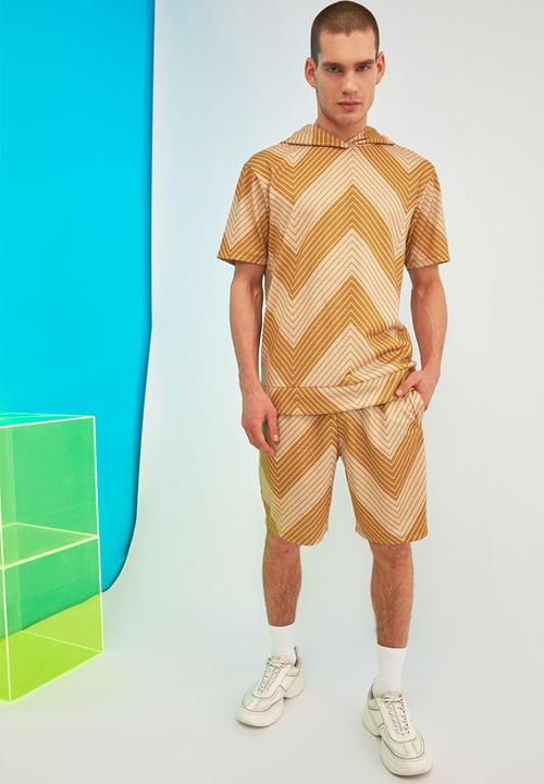 Trendyol - Printed sweatsuit - camel