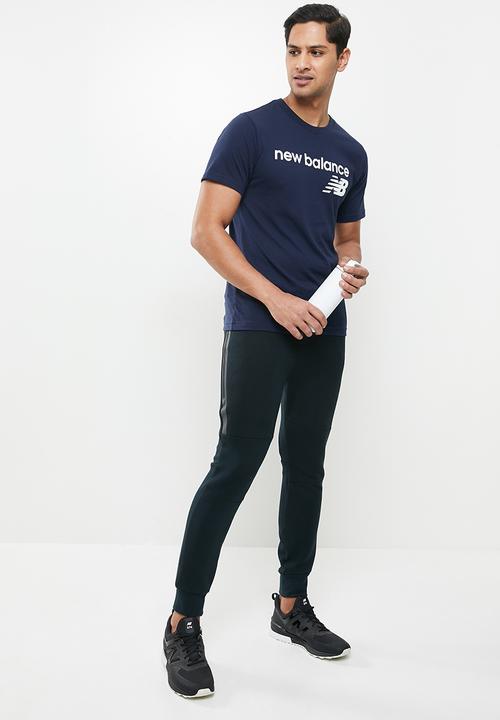 New Balance  - New Balance classics core logo tee - navy