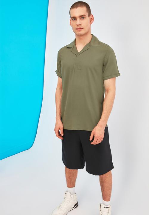 Trendyol - Buttonless shirt - khaki