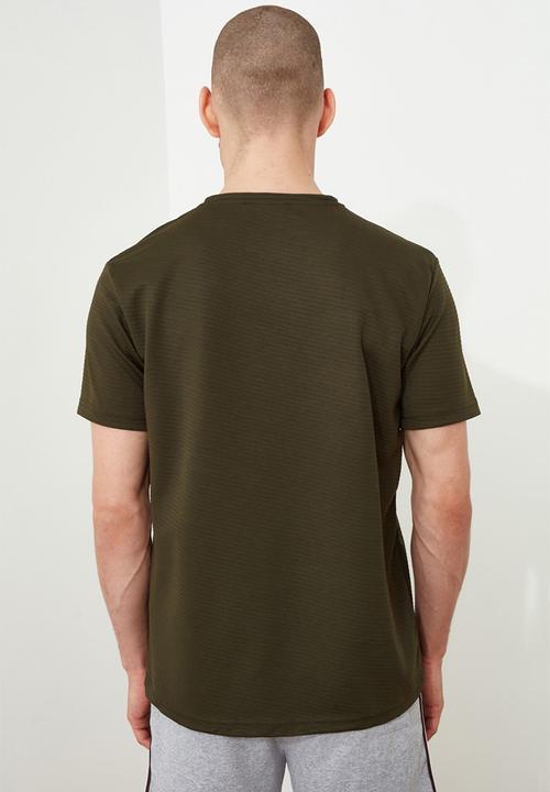 Trendyol - Basic short sleeve tee - khaki