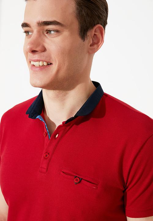 Trendyol - Chest pocket golfer - red