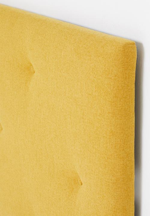 Sixth Floor - Surface button headboard - mustard - Queen