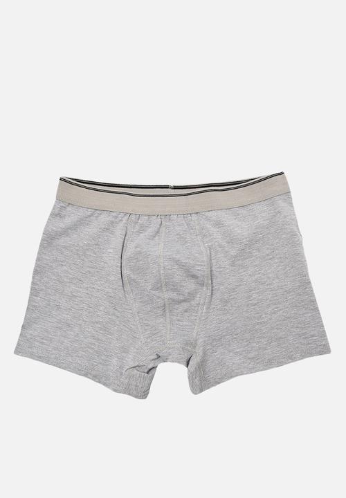 Trendyol - Printed 3 pack boxer shorts - stone/black/grey