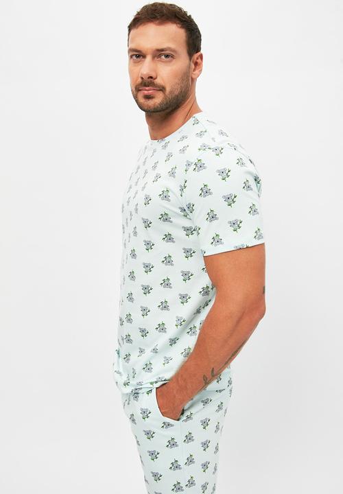 Trendyol - Short sleeve tee & shorts sleep set - mint