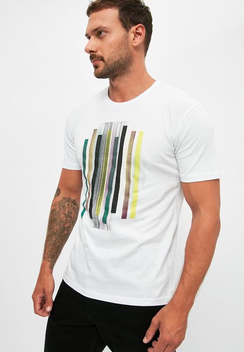 Trendyol - Graphic short sleeve tee - white