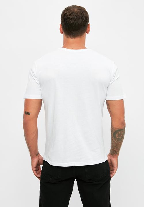 Trendyol - Graphic short sleeve tee - white