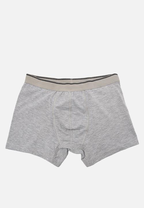 Trendyol - Printed 3 pack boxer shorts - black/grey/white