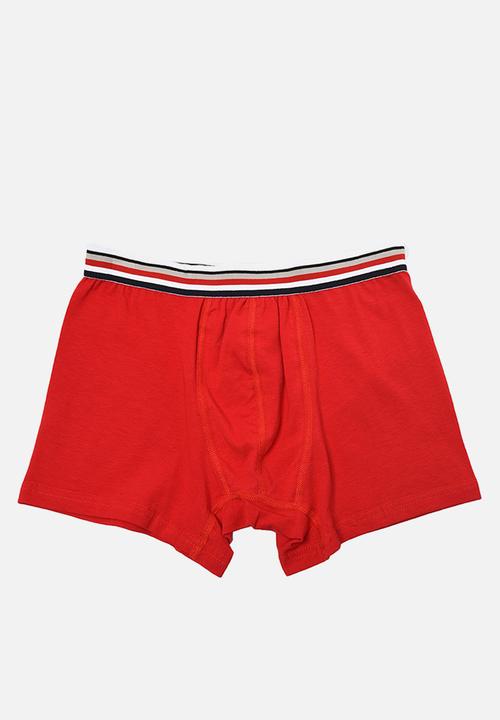 Trendyol - Printed 3 pack boxer shorts - navy/red/black