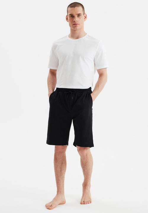 Trendyol - 2 pack plain shorts - black & grey