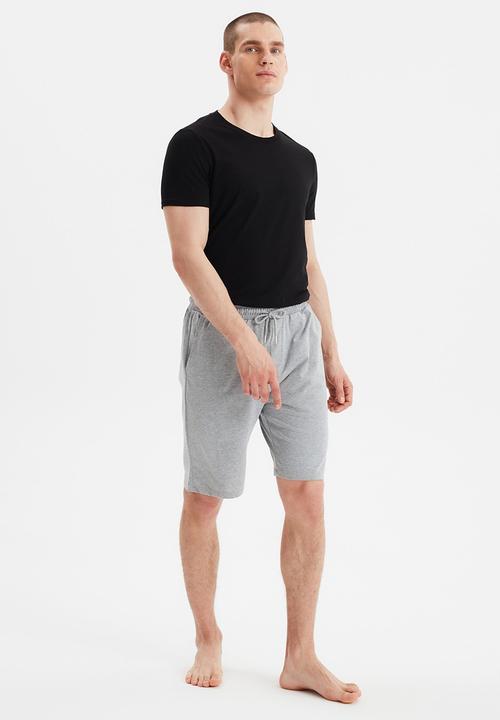 Trendyol - 2 pack plain shorts - black & grey