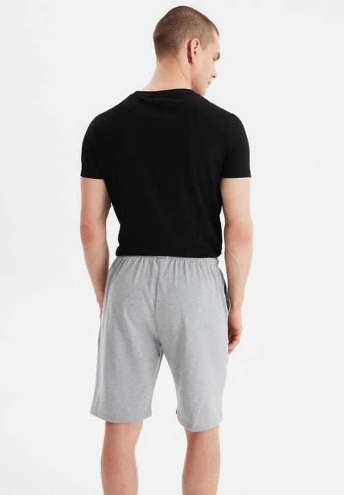 Trendyol - 2 pack plain shorts - black & grey