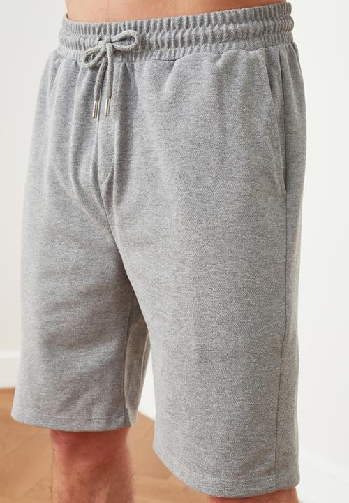 Trendyol - Plain top & shorts pj set - grey