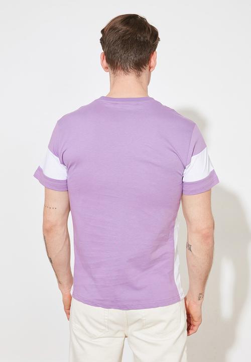 Trendyol - Sleeve stripe tee - lilac