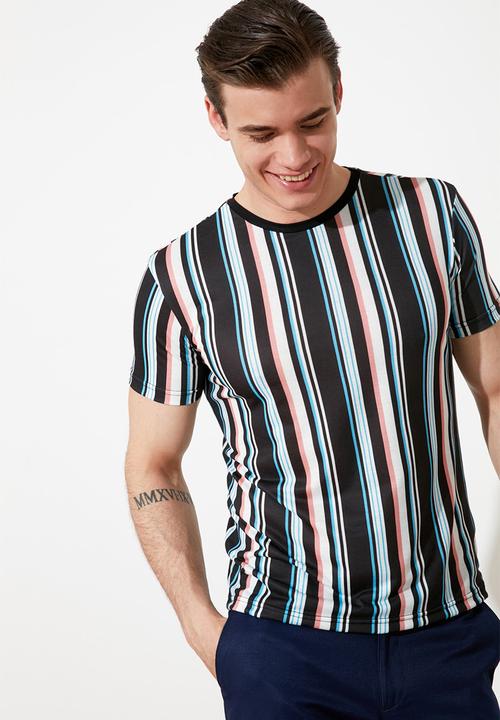 Trendyol - Stripe short sleeve tee - multi 