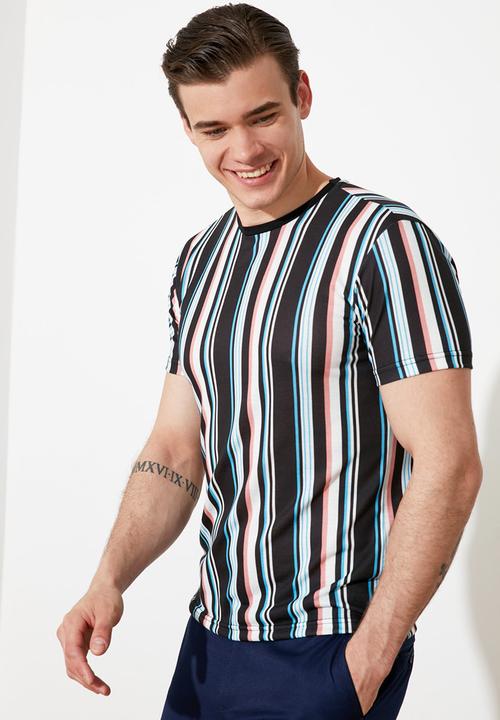 Trendyol - Stripe short sleeve tee - multi 