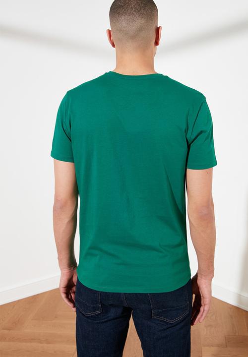 Trendyol - Plain short sleeve tee - green