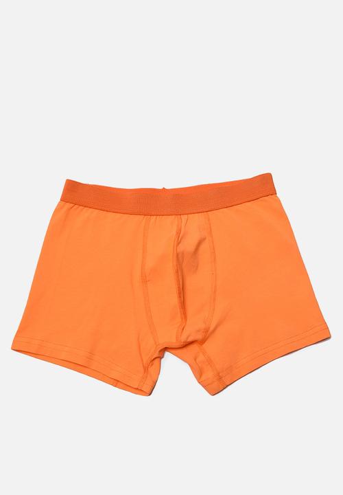 Trendyol - Printed 3 pack boxer shorts - orange & black 